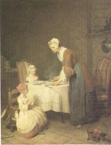 Le Benedicite (Saying Grace) (mk05), Jean Baptiste Simeon Chardin